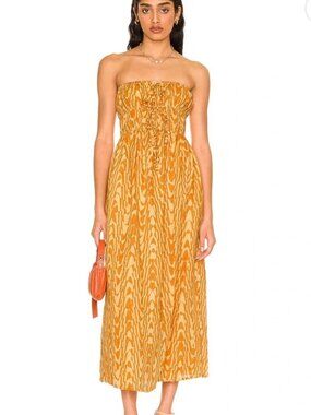 knee length dresses for ladies Faithfull The Brand Women's Sanne Midi Dress – Saint Bernard main image 0